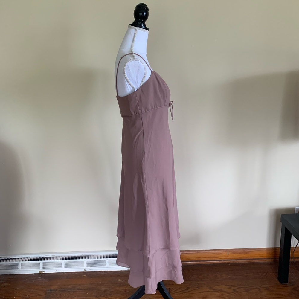 Size 8 David’s Bridal Soft Purple Bridesmaid Dress Style 8782M - Picture 4 of 9